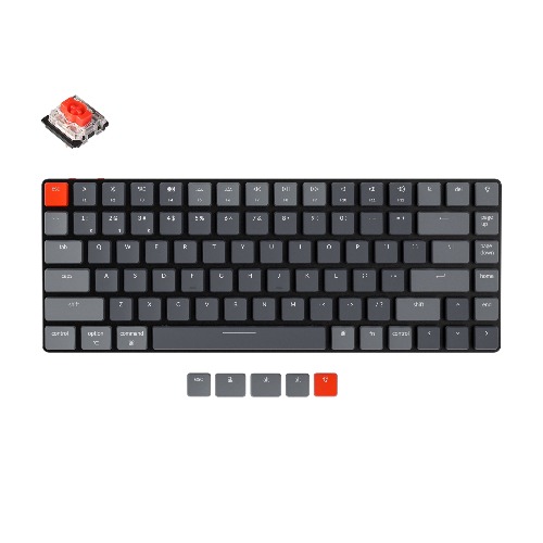 Keychron K3 Ultra-slim Wireless Mechanical Keyboard (Version 2) | RGB Backlight / Low Profile Gateron Mechanical / Red