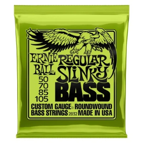 Ernie Ball Regular Slinky Nickel Wound Bass Strings - 50-105 Gauge (P02832)