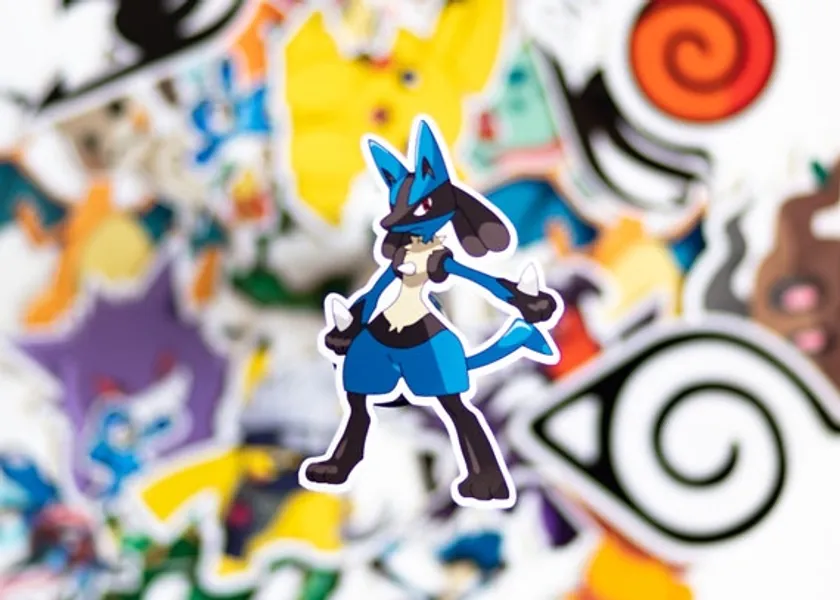 Lucario Sticker Waterproof Sticker Weatherproof Sticker | Etsy