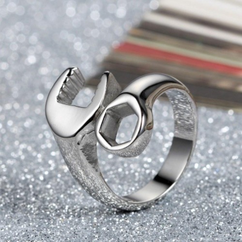 Mens Wrench Ring - Silver / 9