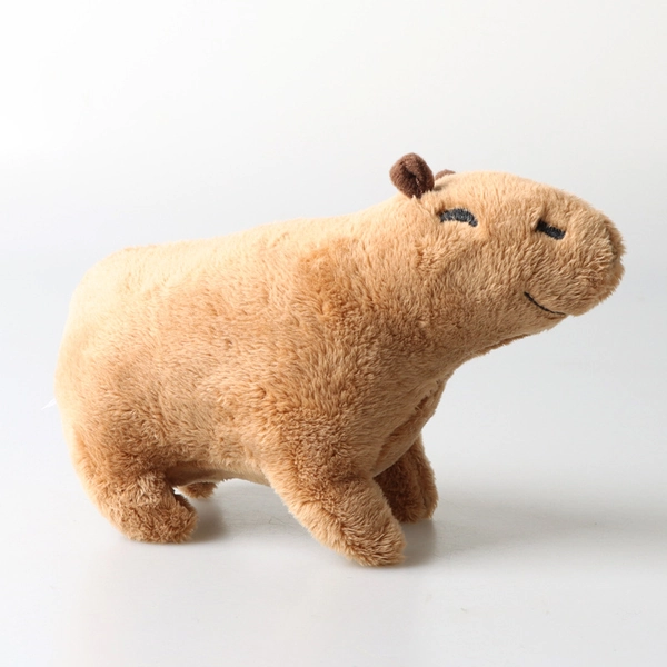 Capybara Plush Toy Cute Rodent Plushie Capybara Stuffed Animal - Brown / Large