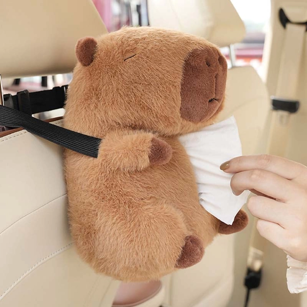 Capybara Car Tissue Holder