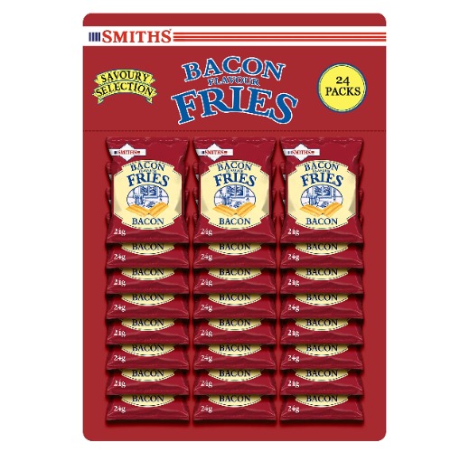 Smith's Savoury Selection Bacon Fries 24g (Case of 24)