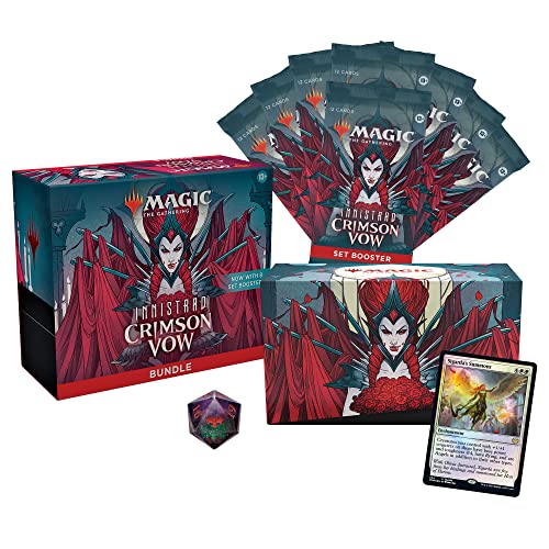 Magic The Gathering Innistrad: Crimson Vow Bundle, 8 Set Boosters & Accessories C90620000 - Single