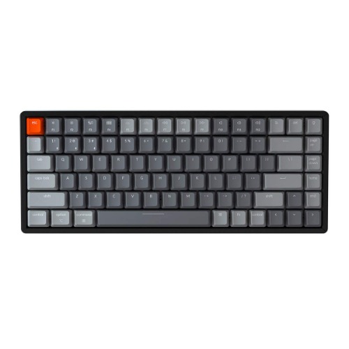 Keychron K2 Version 2 Wireless Gaming Mechanical Keyboard, Bluetooth/USB Wired Compact 84 Keys RGB LED Backlit N-Key Rollover Aluminum Frame for Mac Windows, Gateron G Pro Brown Switch - Gateron Brown Switch v2