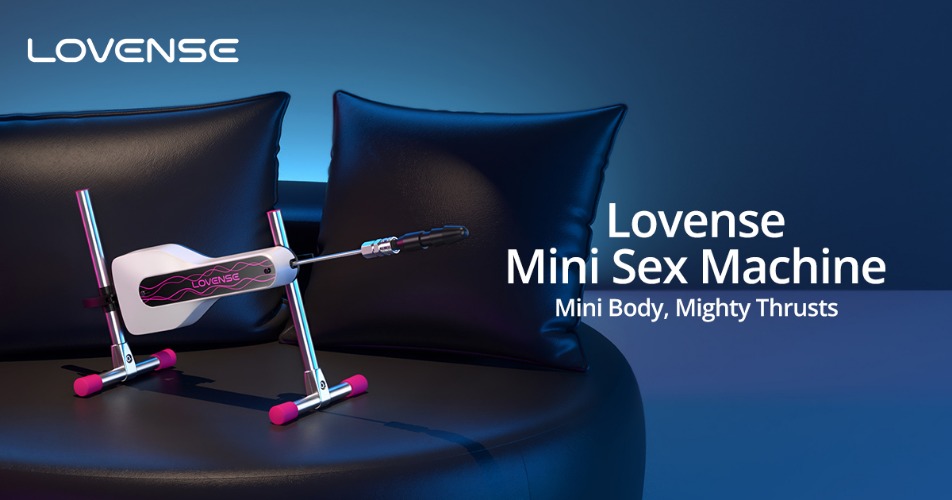 Lovense® App-Controlled Adjustable Mini Sex Machine - Compact Automatic Thrusting Sex Toy for Men and Women