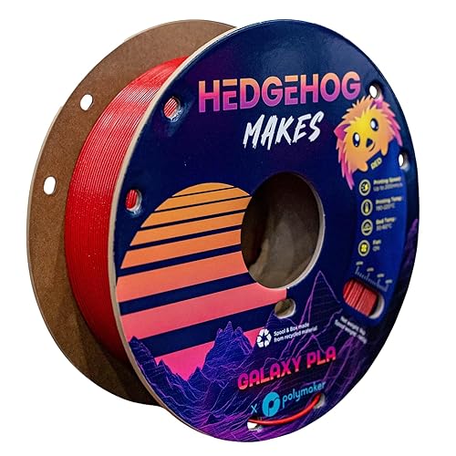 Polymaker PolyLite PLA Hedgehog Makes Galaxy Red 1.75mm 1kg