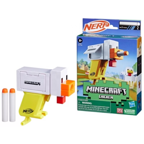 NERF Microshots Minecraft Chicken Blaster
