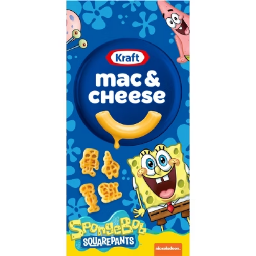 Kraft Spongebob Shapes Mac & Cheese