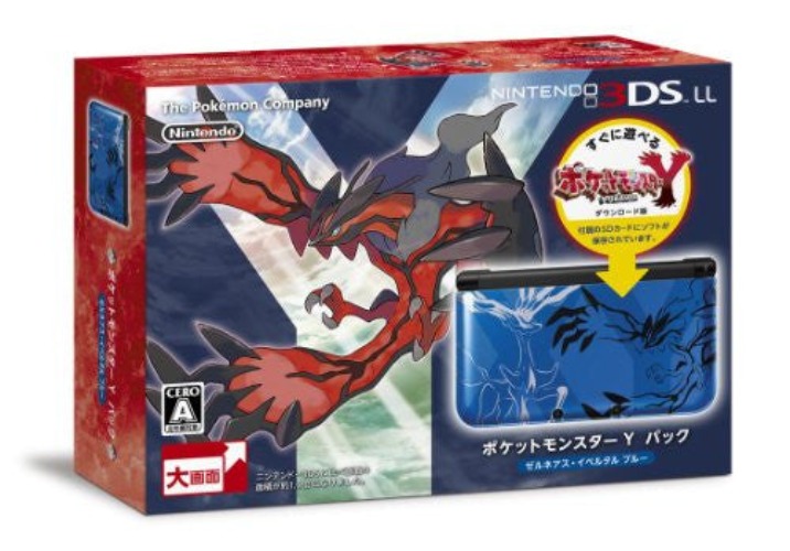 Nintendo 3DS LL [Pokemon Y Pack] (Xerneas - Yveltal Blue) - Pre Owned