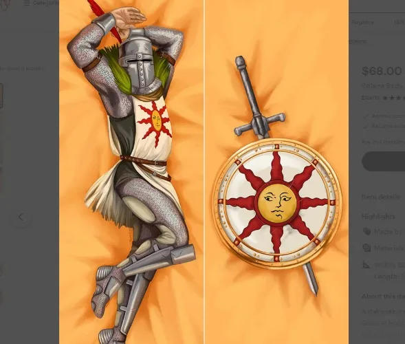 Solaire Body Pillow (this is a safe space)