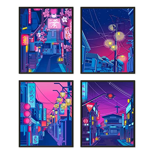 Tokyo Streets in the Night Sky wall art!