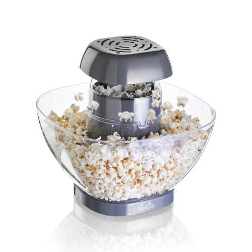 Joe & Seph's Gourmet Popcorn Maker | Electric Air-Popping Popcorn Machine | Best Air Popcorn Popper | Fat Free | Healthy | Low Calorie | Removable Bowl, Easy Clean, Grey, 7000AIRPOP