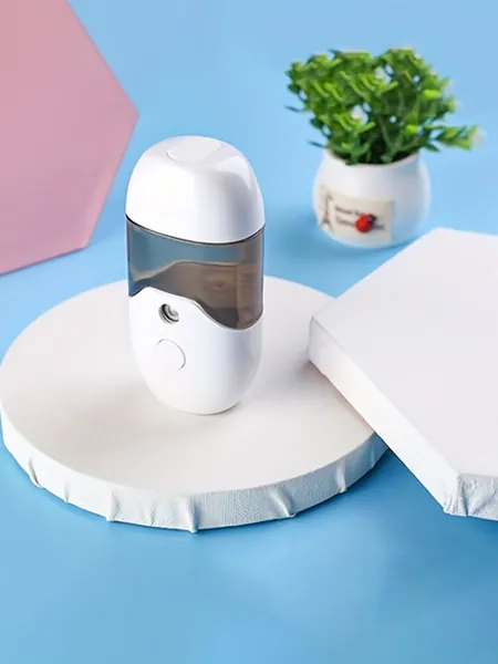 1pc ABS Humidifier, Modern Portable Colorblock Desktop Atomizer Hydrating Device For Home