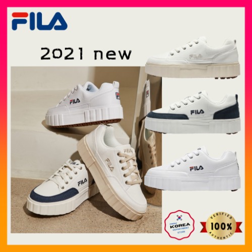 100% Authentic Korea Fila Sand Blast Row CV Sneakers