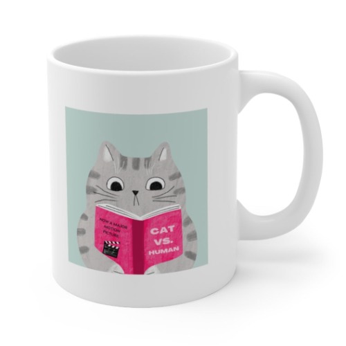 Cat Vs. Human Funny Mug - 11oz