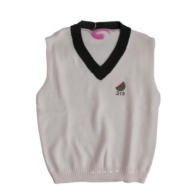 Strawberry Vest - Black