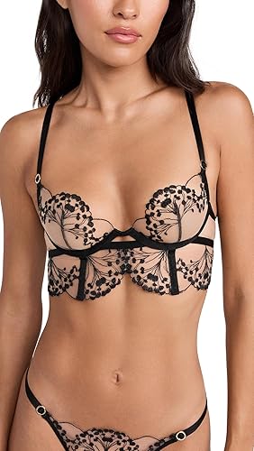 Bluebella Women's Marisa Wired Bra - 30C - Black/Sheer
