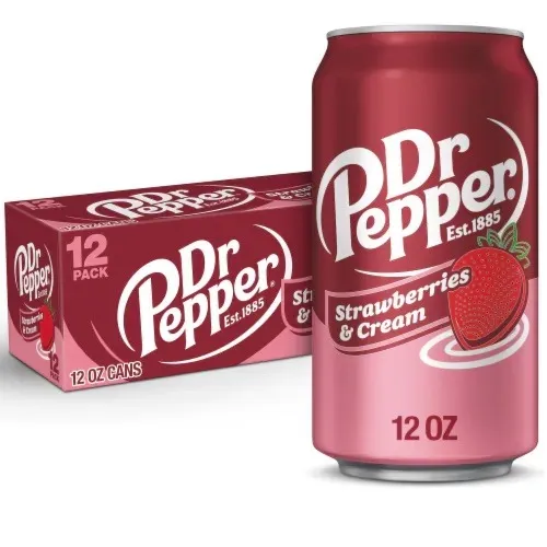 12 pack Dr Pepper Strawberries & Cream
