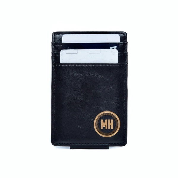 Personalized Money Clip Wallet | Black