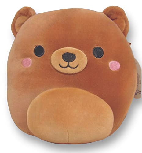 Squishmallows Official Kellytoy Plush 8 Inch (Omar Brown Bear)