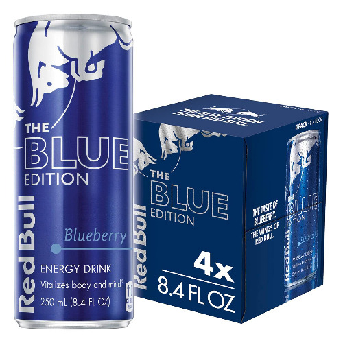Red Bull Energy Drink, Blueberry, 8.4 Fl Oz (Pack of 4) - Blueberry 8.4 Fl Oz (Pack of 4)