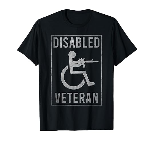 Disabled Veteran Dad Grandpa Veteran disabled but deadly T-Shirt - Men - Red Heather - 3X-Large