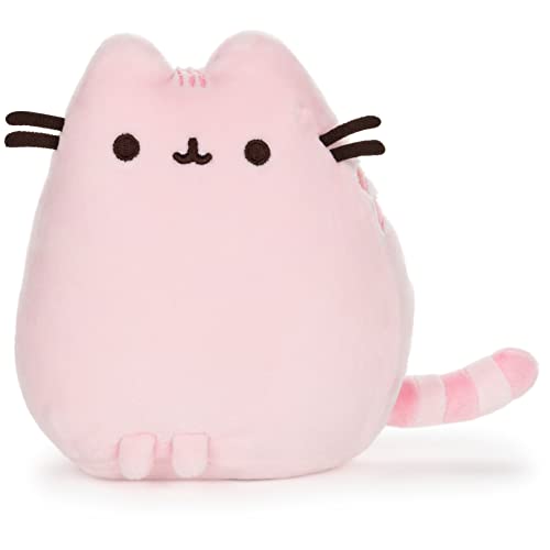 GUND Pusheen The Cat Squisheen Plush, Stuffed Animal Cat for Ages 8 and Up, Pink, 6" - Pink