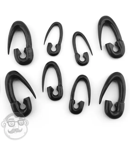 Safety Pin Horn Hangers / Plugs - Sizes / Gauges (8G, 6G, 4G, 2G, 0G, 00G)