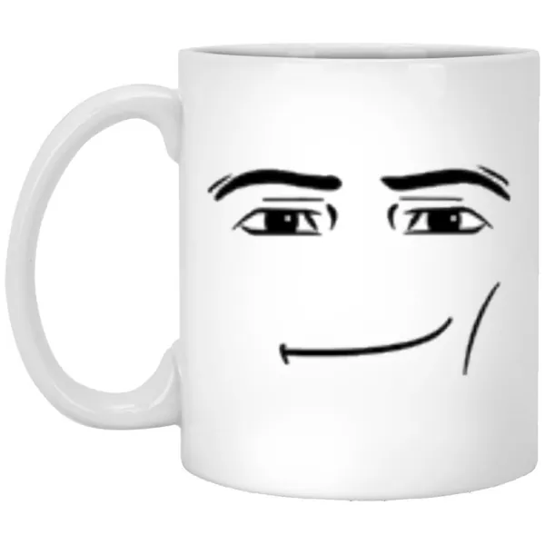 ROBLOX MAN FACE Mug Funny Gamer Birthday Gift - Serious Guy Roblox Face - Roblox Gamer Mug - Mug For Gamer - Avatar Face