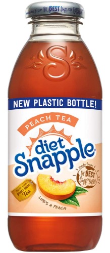Diet Snapple Peach Tea, 16 fl oz (12 Plastic Bottles) - 16 Fl Oz (Pack of 12)
