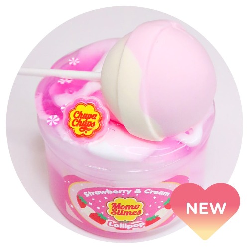 Strawberry&Cream Lollipop DIY Slime Kit | Default Title