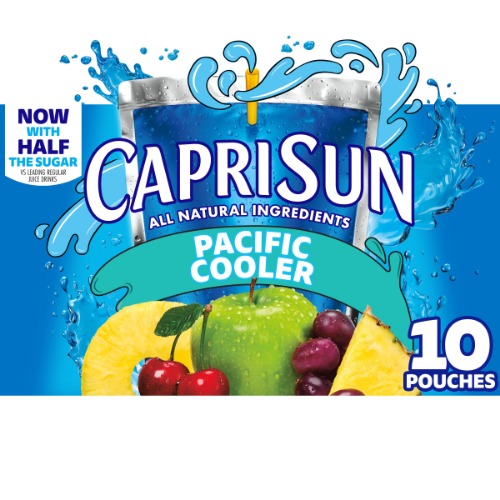 Capri Sun Pacific Cooler Ready-to-Drink Juice (10 Pouches) - Pacific Cooler 10 Count (Pack of 1)