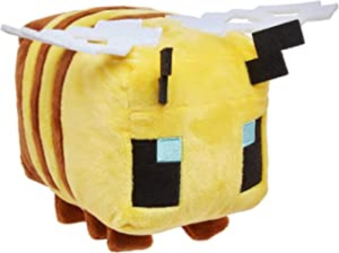 Minecraft Basic Plush Character Soft Dolls, Video Game-Inspired Collectible Toy Gifts for Kids & Fans Ages 3 Years Old & Up (Bee)