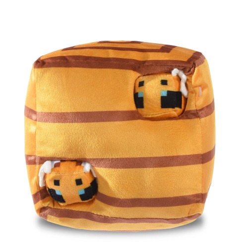 Minecraft for Pets 6" Bee Nest Burrow Style Puzzle Toy for Dogs with Crinkle Sound and Mini Bees | Officially Licensed Mojang Studios Pet Products | Gifts for Kids Who Love Video Games - Bee Nest Burrow Toy 6 Inch