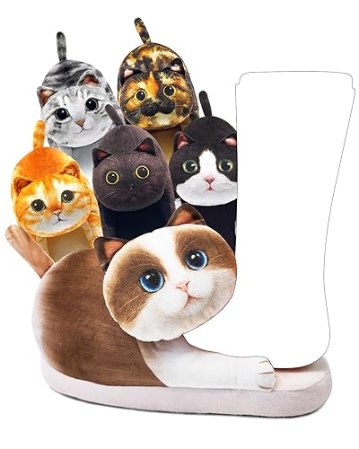 Funny Fuzzy Cat Slippers
