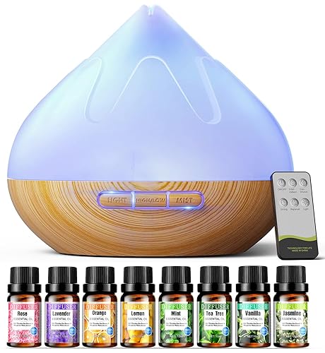 Aroma 500 ML Diffiser with Essential Oils Set