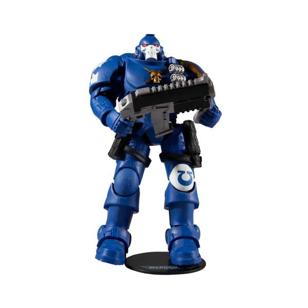 McFarlane Toys Warhammer 40000 Ultramarines Reiver with Bolt Carbine & Base Action Figure, 7 Inch, Blue