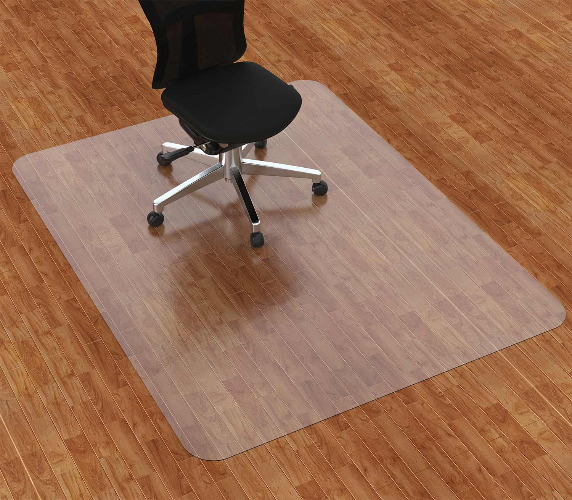 Amyracel Office Chair Mat for Hardwood Floor, 46” x 60” Clear Desk Chair Mat for Hard Floors, Easy Glide Floor Protector Mat for Office Chairs - For Hard Floor 46"x60" Rectangular
