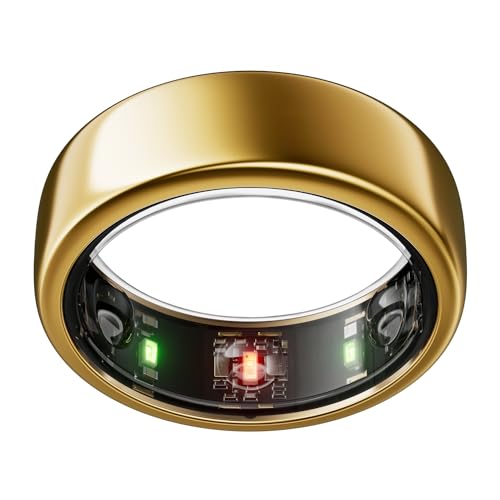 Oura Ring Gen3 Horizon - Gold - Size 6 - Smart Ring - Size First with Oura Sizing Kit - Sleep Tracking Wearable - Heart Rate - Fitness Tracker - 5-7 Days Battery Life - Horizon - Gold - 6