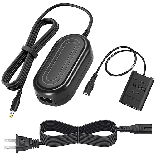 Gonine for Sony ZV-1 Dummy Battery AC-LS5 Continuous Power Supply AC Adapter NP-BX1 DK-X1 DC Coupler Charger Kit for Sony Cybershot ZV1 ZV-1 II, ZV-1F DSC-RX1 RX1R, RX100 II III IV V VI VII Cameras.