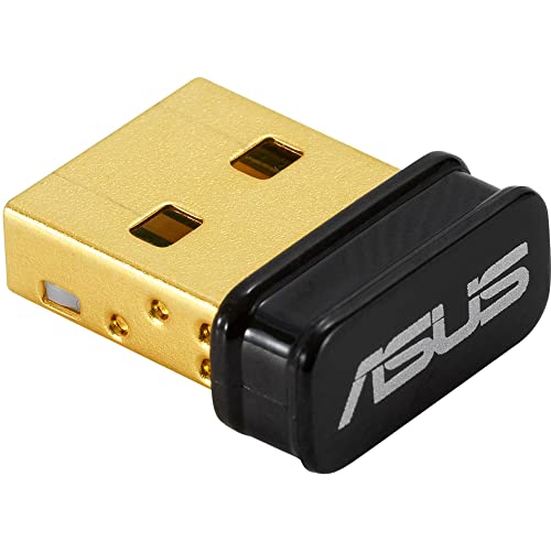 ASUS USB-BT500 Bluetooth 5.0 USB Adapter with Ultra Small Design, Backward Compatible with Bluetooth 2.1/3.x/4.x - Bluetooth 5.0