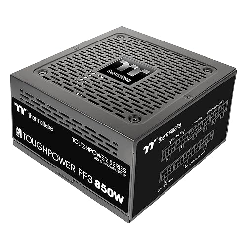 Thermaltake Toughpower PF3 ATX 3.0 850W 80+ Platinum Full Modular SLI/Crossfire Ready Power Supply; PCIe 5.0 12VHPWR Connector Included; 10 Year Warranty; PS-TPD-0850FNFAPU-L - Platinum (ATX 3.0) - 850W