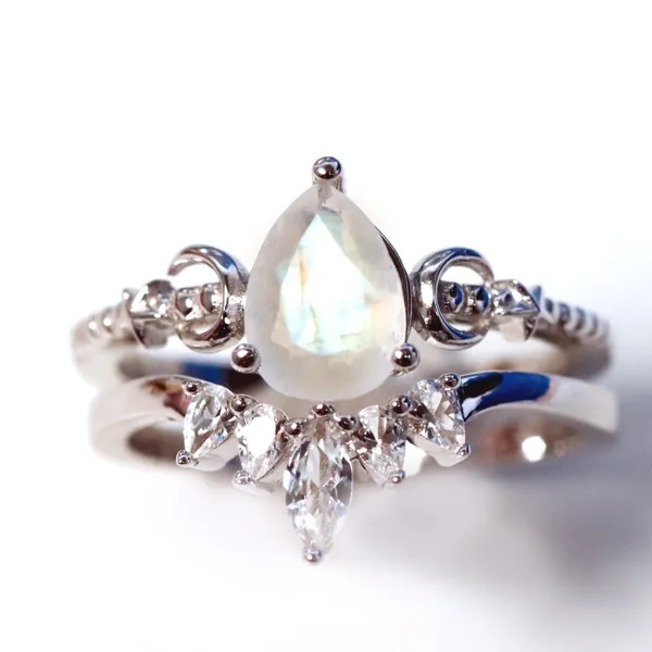 Chloe Ring Set (SILVER) - 8.5