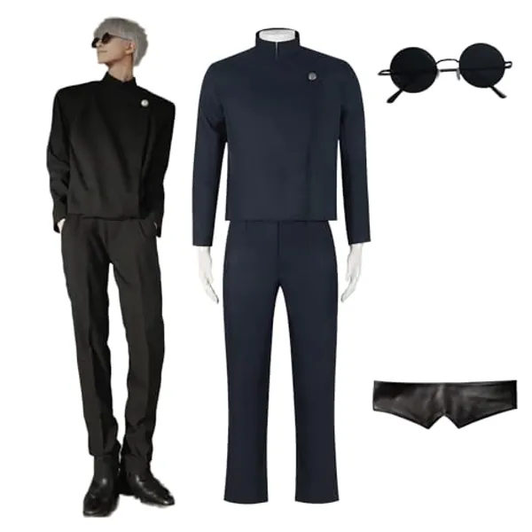 Generic High School Cosplay Costume Uniform Set Halloween Party Cosplay Outfit - Gojo - Large