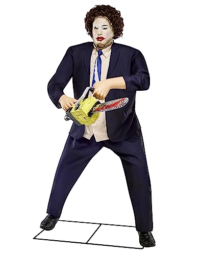 Spirit Halloween The Texas Chainsaw Massacre 6 Ft Leatherface: Pretty Woman Mask Animatronic | Officially Licensed | Animated