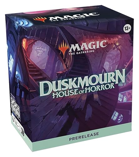 Magic The Gathering: Duskmourn: House of Horror PRERELEASE KIT - 6 Play Packs, Dice, Promos (Ages 12+)