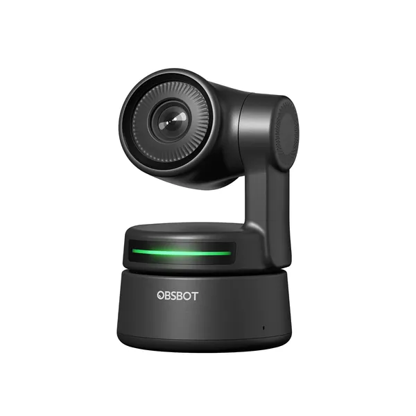 OBSBOT Tiny 1080P Webcam, PTZ webcam with AI-Powered Framing & Gesture Control, HD Webcam with Dual Omni-Directional Mics, 90-Degree Wide Angle, Low-Light Correction, Works with Skype, Zoom and More