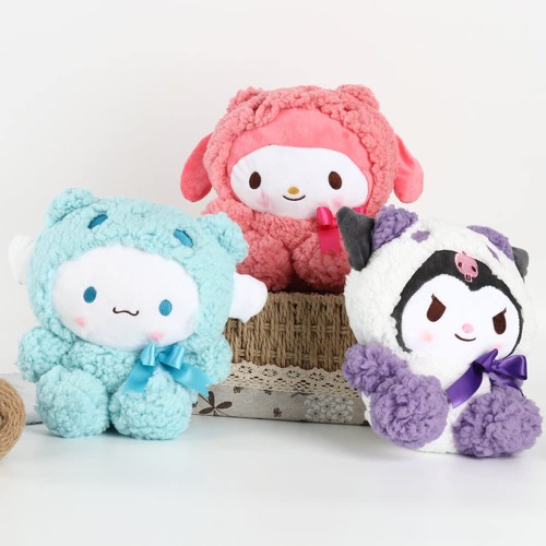 3 PCS Kuromi Plush Dolls, My Melody Plush and Cinnamoroll Plush, Cartoon Stuffed Animals Plush Figure Toy 8 Inch, Easter Squishmallows (3 PCS) (Classic)