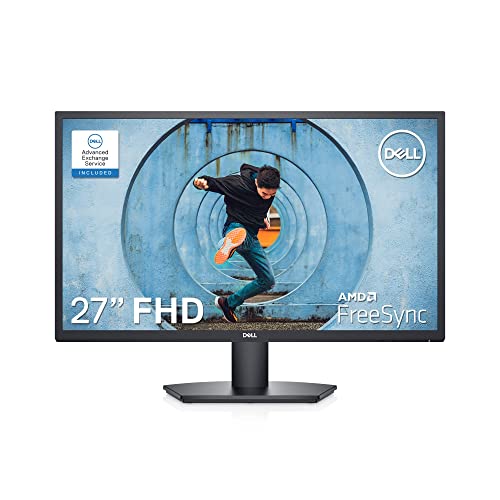 Dell SE2722HX Monitor - 27 inch FHD (1920 x 1080) 16:9 Ratio with Comfortview (TUV-Certified), 75Hz Refresh Rate, 16.7 Million Colors, Anti-Glare Screen with 3H Hardness - Black - 27 Inches - SE2722HX